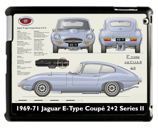 Jaguar E-Type Coupe 2+2 S2 (disc wheels) 1969-71 Large Table Cover